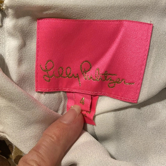 Lilly Pulitzer Brown Leopard Print Midi Dress - Picture 11 of 16